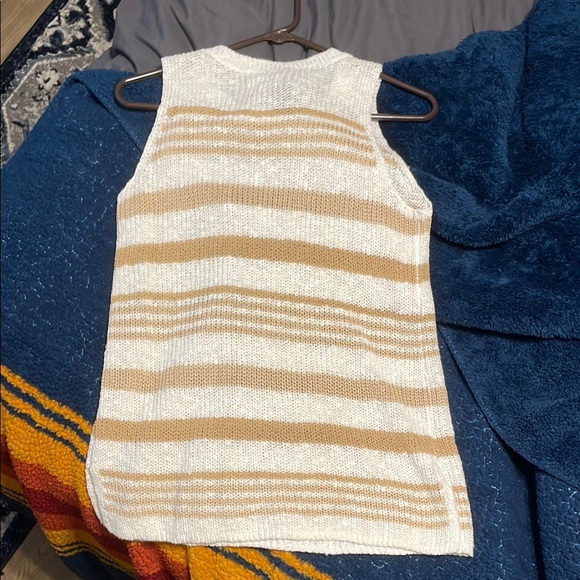 Lou & Grey Open Knit Striped Tank Top - Picture 2 of 4